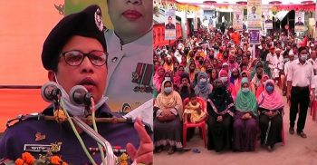 ঝালকাঠিতে ধর্ষণ ও নারী নির্যাতন বিরোধী সমাবেশ করেছে পুলিশ সুপার ফাতিহা ইয়াসমিন