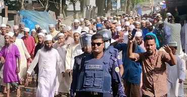 কলাপাড়ায় বিক্ষোভ মিছিল ও সমাবেশ করেছে তৌহিদী জনতা