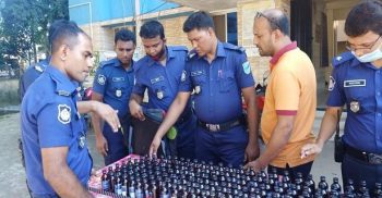 কিশোরগঞ্জের ভৈরবে ২৫০ বোতল ফেনসিডিল উদ্ধার