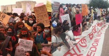 ধর্ষণবিরোধী বিক্ষোভে উত্তাল সংসদ ভবন চত্ত্বর