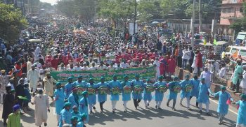 ঈদে মিলাদুন্নবী উপলক্ষে জসনে জুলুসে বিশাল র‌্যালী