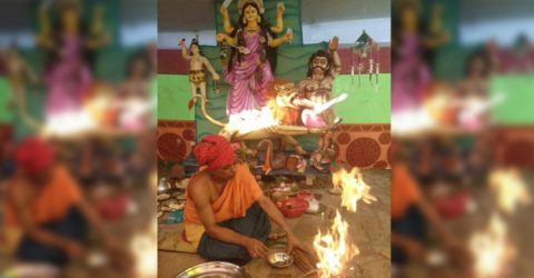 গলাচিপায় জগদ্ধাত্রী পূজা উদযাপিত