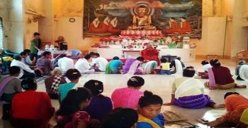 কলাপাড়ায় রাখানইদের শুভ প্রবারণা পূর্ণিমা উৎসব শুরু