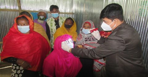 শৈলকুপায় আফতাব উদ্দীন স্মৃতি ফাউন্ডেশনের উদ্যোগে বিনামূল্যে ডায়াবেটিস পরীক্ষা
