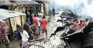 রাঙ্গাবালী অগ্নিকান্ডে ৭ টি দোকান পুড়ে ভূস্মিভূত