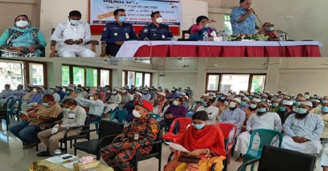 ঝিনাইদহে না মাকস-নো সার্ভিস শর্তে মসজিদ, মন্দির, উপাসনালয়ে মাস্কের ব্যাবহার নিশ্চিতে প্রচার চালাতে হবে