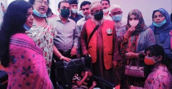 নেত্রকোনায় প্রতিবন্ধীদের মাঝে হুইল চেয়ার বিতরণ