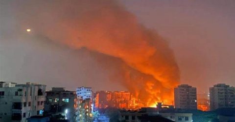 রাজধানীর সাততলা বস্তির আগুন নিয়ন্ত্রণে
