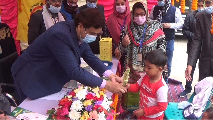 ঝিনাইদহে হাম-রুবেলা টিকাদান ক্যাম্পেইনের উদ্বোধন