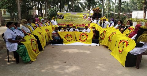 মোরেলগঞ্জে ৭০ হাজার  শিশু ঝুঁকিতে স্বাস্থ্যসহকারিদের কর্মবিরতি