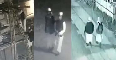 বঙ্গবন্ধুর ভাস্কর্য ভাঙচুর করে ‘টুপি পরা’ দুইজন