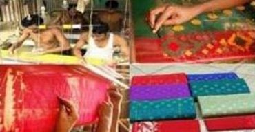 গলাচিপায় তৈরী হচ্ছে ঐতিহ্যবাহী জামদানি শাড়ি