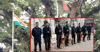 বাংলাদেশ সেনাবাহিনীকে ৫টি প্রশিক্ষণপ্রাপ্ত কুকুর উপহার দিল ভারতীয় সেনাবাহিনী