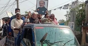 বাগেরহাটে নৌকার প্রার্থী আলহাজ্ব মাস্টার সাইদুর রহমানের মোটর শোভাযাত্রা