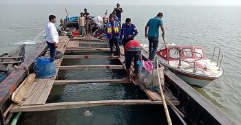 কুয়াকাটা সংলগ্ন বঙ্গোসাগরে অভিযান চালিয়ে চার কোটি ফাইস্যা পোনা জব্দ