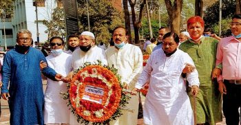 এইচ টি ইমামের মৃত্যুতে জাতীয় শ্রমিক লীগের শোক প্রকাশ ও শ্রদ্ধাঞ্জলি অর্পন