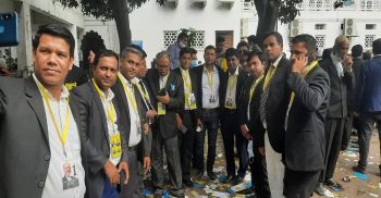 সুপ্রিম কোর্ট আইনজীবী সমিতির নির্বাচনে সাদা প্যানেলের পক্ষে নাঃগঞ্জ বার সভাপতি মোহসীন মিয়ার যোগদান