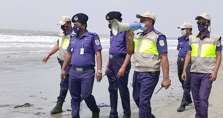 কুয়াকাটায় পর্যটকদের ভ্রমনে নিষেধাজ্ঞা জারি