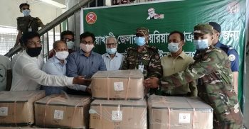 দশমিনায় আইভি স্যালাইন ও বিশুদ্ধ পানি বিতরন