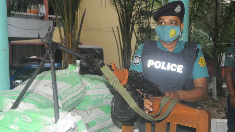সিলেটের সব থানা ও ফাঁড়িতে মেশিনগান স্থাপন
