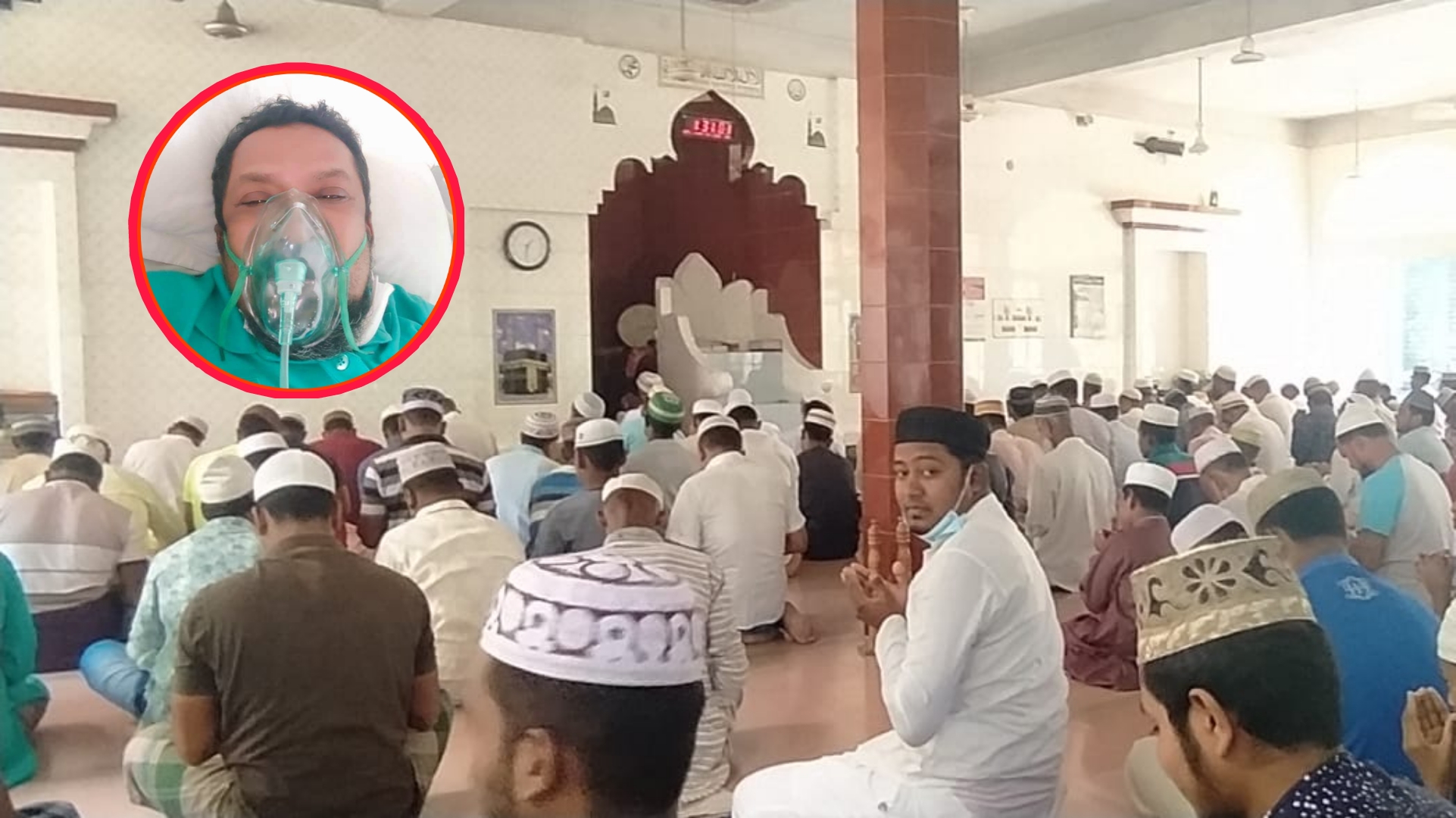 কালের কন্ঠ পত্রিকার সাংবাদিক জামালের রোগমুক্তি কামনায় মসজিদে দোয়া