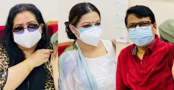 সপরি’বারে টি’কার দ্বি’তীয় ডো’জ নিলেন আল’মগীর-রু’না লা’য়’লা