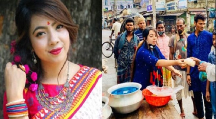 নিজে ইফতার বানিয়ে রোজাদারদের মাঝে বিতরণ করেন হিন্দু তরুণী