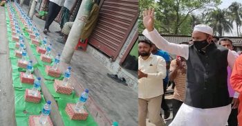 গলাচিপায় করোনার দ্বিতীয় ঢেউ মোকাবেলায় সাজ্জাদ হোসেন রিয়াদ এর পক্ষ থেকে বিনামূল্যে মাস্ক ও খাবার বিতরণ