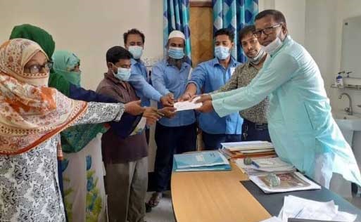 দশমিনায় চিকিৎসা সহায়তার প্রদান