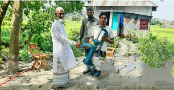 জামপুরে হুমায়ুন কবির ভূইয়ার নিজস্ব অর্থায়নে নলকুপ স্থাপন