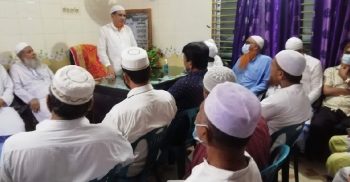 পাগলা শাহীবাজার কবরস্থানে লাশ দাফনে বাধা’ মুসলিমপাড়া ৫টি মসজিদ কমিটির প্রতিবাদ সমাবেশ