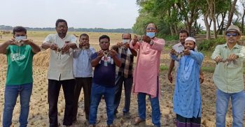 ঝিনাইদহে চোরা শিকারীদের হাত থেকে উদ্ধার হওয়া পাখি অবমুক্ত