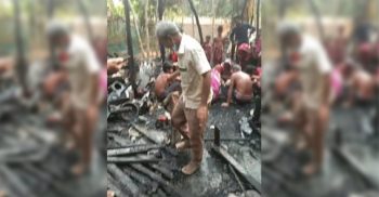 গলাচিপায় বসত ঘর আগুনে পুড়ে যাওয়ায় প্রায় নয় লক্ষ টাকার ক্ষতি