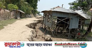 দশ দোকান-ঘের লন্ডভন্ড দশমিনায় বেড়িবাঁধ বিলুপ্তির পথে