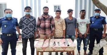 ব্রাহ্মণবাড়িয়ায় আরও ৫ ছিনতাইকারী গ্রেপ্তার