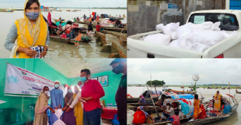 মানবিক সহায়তা পেল জলে ভাসা মান্তা সম্প্রদায়