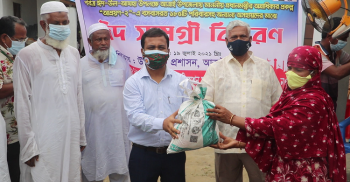 নওগাঁ’র আত্রাইয়ে আশ্রয়ন-২ প্রকল্পের বাসিন্দাদের মধ্যে ঈদ সামগ্রী বিতরন