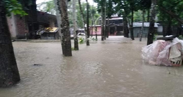 গলাচিপায় টানা বর্ষণে তলিয়ে গেছে নিম্নাঞ্চল ও রাস্তাঘাট