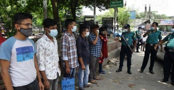 রাজধানীতে ‘লকডাউনের’ ৯ম দিনে গ্রেফতার ৫৮৫জন