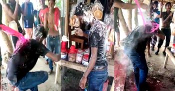 ব্রাজিল সমর্থকদের মাথায় ডিম, রং ও ময়দা মেখে দিয়েছে আর্জেন্টিনার সমর্থকরা