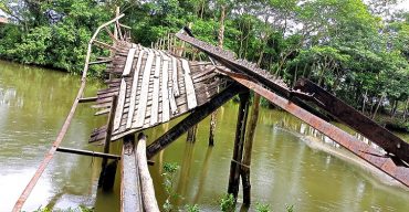 মোরেলগঞ্জে নিশানবাড়িয়ার জনগুরুত্বপূর্ণ পুলটি চলাচলের অযোগ্য