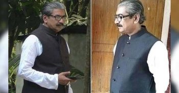 বঙ্গবন্ধুর বেশ ধারন করা তথাকথিত সেই আরুক মুন্সী এখন কয়েকটি ভূইফোর সংগঠনের নেতা