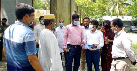 কলাপাড়ায় নির্মিত হচ্ছে অত্যাধুনিক ডিজাইনের মডেল মসজিদ