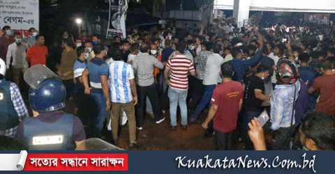বরিশালে ইউএনওর বাসভবনে হামলা মাঠে ১০ প্লাটুন বিজিবি