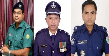শ্রেষ্ট ওসি বিনয় ভূষণ রায় ও শ্রেষ্ঠ পুলিশ পরিদর্শক (তদন্ত) আমিনুল ইসলাম