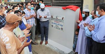 বরিশালে সড়ক ও ড্রেন নির্মাণ কাজের ভিত্তিপ্রস্তর উদ্বোধন