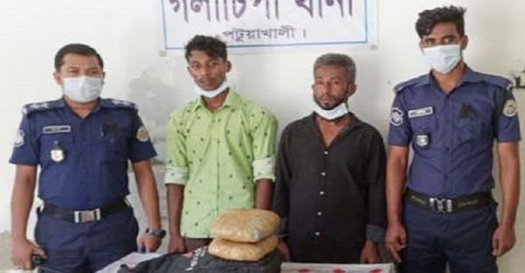 গলাচিপায় গাঁজাসহ গ্রেফতার ২