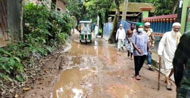 সোনারগাঁয়ে জামপুর মাঝেরচর-ধন্ধিবাজার সড়কের বেহালদশা!