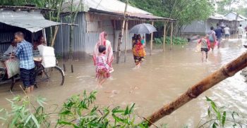 বিপৎসীমার ওপরে তিস্তার পানি, দুর্ভোগে ৫ হাজার পরিবার