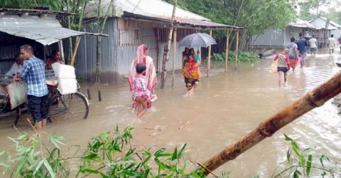 বিপৎসীমার ওপরে তিস্তার পানি, দুর্ভোগে ৫ হাজার পরিবার
